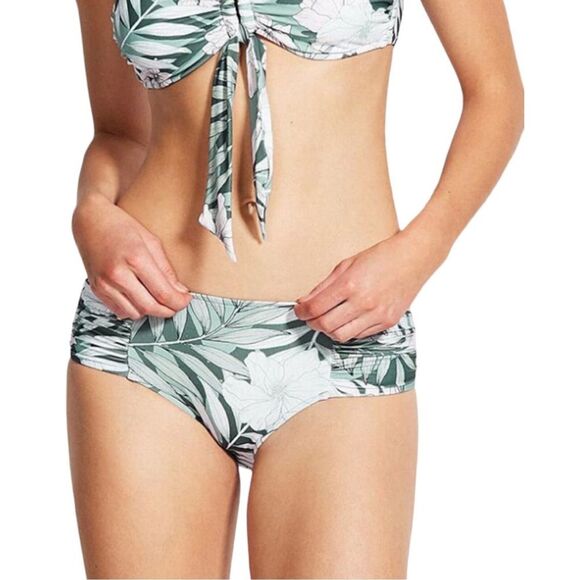 Seafolly Copacabana Wide Side Retro Bikini Bottom NWT Size 8 - Picture 2 of 12